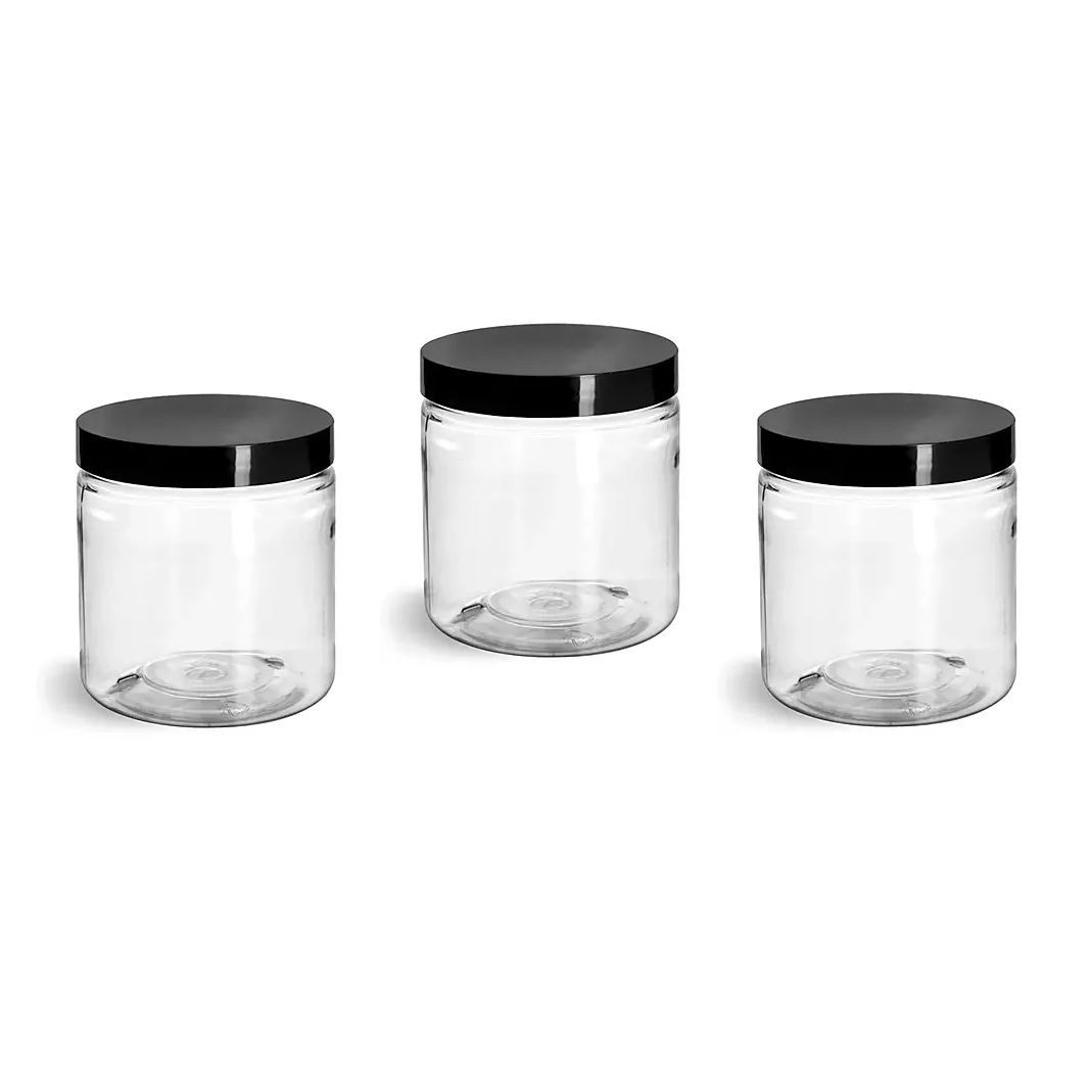 GlowSet Extra Powder Jars with Lids-Set of 3