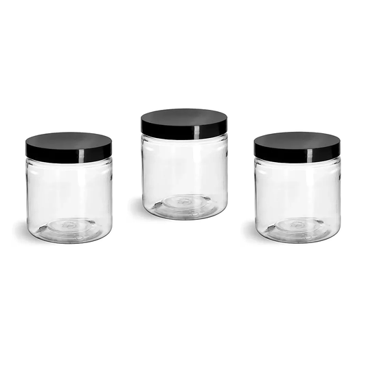 GlowSet Extra Powder Jars with Lids-Set of 3